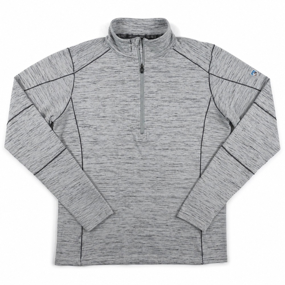 Kuhl Alloy 1/4 Zip Men's Medium Pullover Cloud Gray Lightweight Soft Breathable